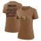 Women's Anthony Brown Legend 2023 Salute To Service Performance T-Shirt - Brown