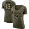 Women's Anthony Brown Legend Salute to Service Scoop Neck T-Shirt - Olive