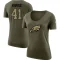 Women's Anthony Harris Legend Salute to Service Scoop Neck T-Shirt - Olive