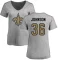 Women's Anthony Johnson Name & Number Slim Fit T-Shirt - Ash