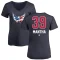 Women's Anthony Mantha Name and Number Banner Wave V-Neck T-Shirt - Navy