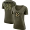 Women's Anthony McFarland Jr. Legend Salute to Service Scoop Neck T-Shirt - Olive