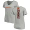 Women's Anthony Munoz Backer V-Neck T-Shirt - Ash