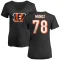 Women's Anthony Munoz Name & Number Slim Fit T-Shirt - Black