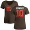 Women's Anthony Schwartz Name & Number Slim Fit T-Shirt - Brown