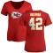 Women's Anthony Sherman Name & Number Slim Fit T-Shirt - Red