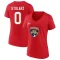 Women's Anthony Stolarz 2023 Stanley Cup Final Name & Number V-Neck T-Shirt - Red