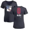 Women's Anton Blidh Name and Number Banner Wave V-Neck T-Shirt - Navy