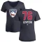 Women's Anton Levtchi Name and Number Banner Wave V-Neck T-Shirt - Navy