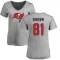 Women's Antonio Brown Name & Number Slim Fit T-Shirt - Ash