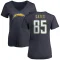 Women's Antonio Gates Name & Number Slim Fit V-Neck T-Shirt - Navy