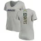 Women's Antonio Gates Name & Number Slim Fit V-Neck T-ShirtHeather - Gray