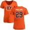 Women's Antonio Phillips Name & Number Slim Fit T-Shirt - Orange