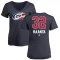 Women's Antti Raanta Name and Number Banner Wave V-Neck T-Shirt - Navy