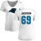 Women's Antwuan Jackson Name & Number Slim Fit T-Shirt - White