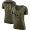 Women's Ar'Darius Washington Legend Salute to Service Scoop Neck T-Shirt - Olive