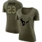 Women's Arian Foster Legend Salute to Service Scoop Neck T-Shirt - Olive