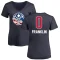 Women's Armaan Franklin Name and Number Banner Wave V-Neck T-Shirt - Navy