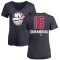 Women's Arnaud Durandeau Name and Number Banner Wave V-Neck T-Shirt - Navy