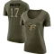 Women's Arnold Ebiketie Legend Salute to Service Scoop Neck T-Shirt - Olive