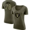 Women's Art Shell Legend Salute to Service Scoop Neck T-Shirt - Olive