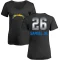 Women's Asante Samuel Jr. Midnight Mascot T-Shirt - Black