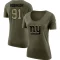 Women's A'Shawn Robinson Legend Salute to Service Scoop Neck T-Shirt - Olive