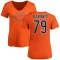 Women's Austen Pleasants Name & Number Slim Fit T-Shirt - Orange