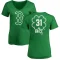 Women's Austin Brice Dubliner Name & Number V-Neck T-ShirtKelly - Green