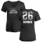 Women's Austin Gomber Midnight Mascot V-Neck T-Shirt - Black