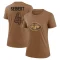 Women's Austin Seibert Legend 2023 Salute To Service Performance T-Shirt - Brown