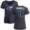 Women's Austin Trammell Name & Number Slim Fit T-Shirt - Navy