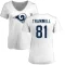 Women's Austin Trammell Name & Number Slim Fit T-Shirt - White