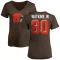 Women's Austin Watkins Jr. Name & Number Slim Fit T-Shirt - Brown