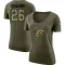 Women's Avery Williams Legend Salute to Service Scoop Neck T-Shirt - Olive