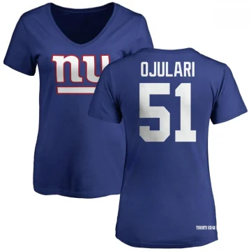 Azeez Ojulari Name & Number T-Shirt - Royal - Tshirtsedge