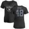 Women's Azizi Hearn Name & Number Slim Fit T-Shirt - Black