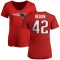 Women's Azizi Hearn Name & Number Slim Fit T-Shirt - Red