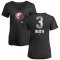 Women's Babe Ruth Midnight Mascot V-Neck T-Shirt - Black