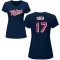 Women's Bailey Ober Name & Number T-Shirt - Navy