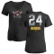 Women's Barry Bonds Midnight Mascot V-Neck T-Shirt - Black