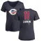 Women's Barry Larkin Name and Number Banner Wave V-Neck T-Shirt - Navy