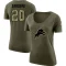 Women's Barry Sanders Legend Salute to Service Scoop Neck T-Shirt - Olive