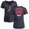 Women's Ben Boyd Name and Number Banner Wave V-Neck T-Shirt - Navy