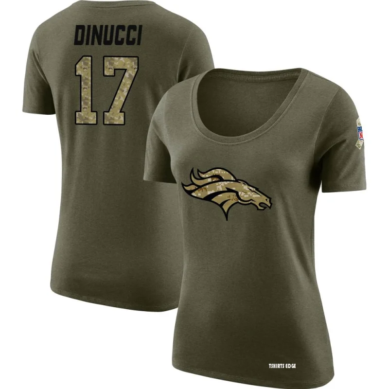 Women's Ben DiNucci Name & Number Slim Fit T-Shirt - Navy - Tshirtsedge