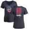 Women's Ben Gamel Game Name and Number Banner Wave V-Neck T-Shirt - Navy