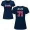 Women's Ben Heller Name & Number T-Shirt - Navy