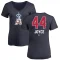 Women's Ben Joyce Name and Number Banner Wave V-Neck T-Shirt - Navy