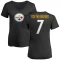 Women's Ben Roethlisberger Name & Number Slim Fit T-Shirt - Black