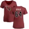 Women's Ben Stille Name & Number Slim Fit T-Shirt - Maroon